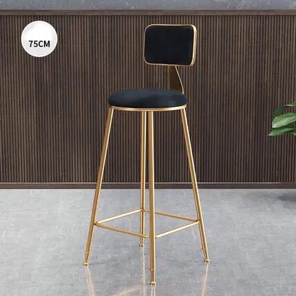 Luxury Golden Bar High Chair Stool