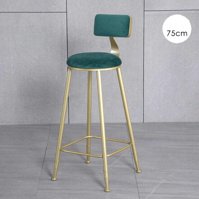 Luxury Golden Bar High Chair Stool