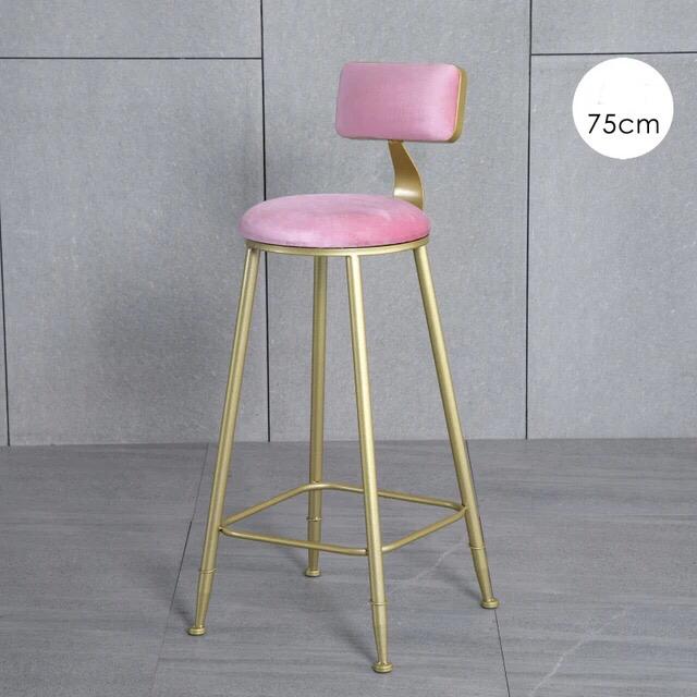 Luxury Golden Bar High Chair Stool