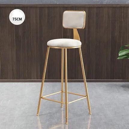 Luxury Golden Bar High Chair Stool