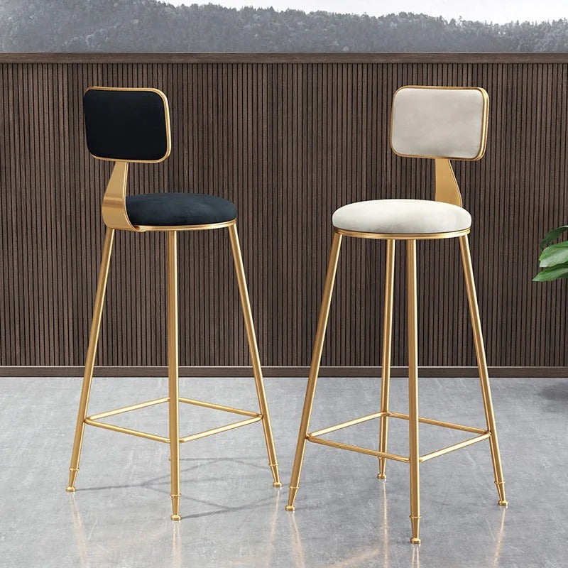 Luxury Golden Bar High Chair Stool