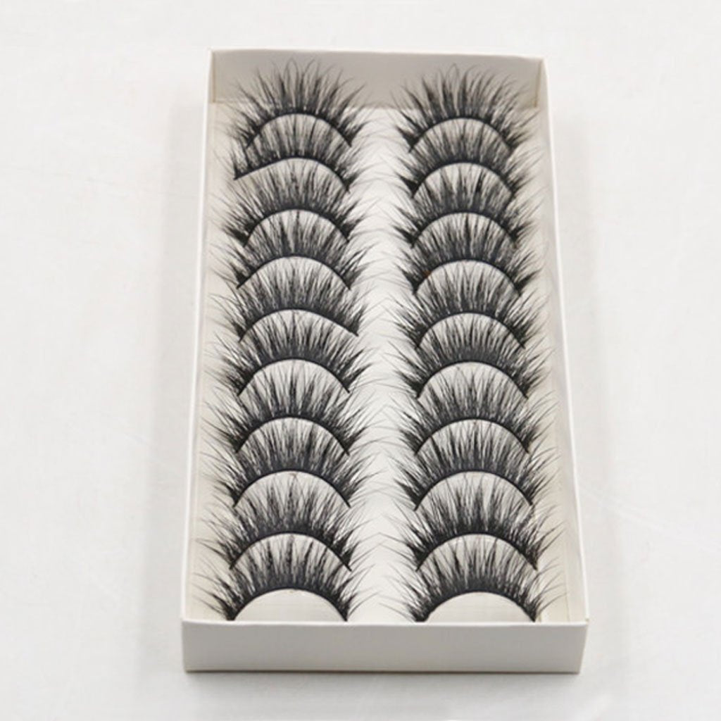 10 Pairs Artificial Eyelashes