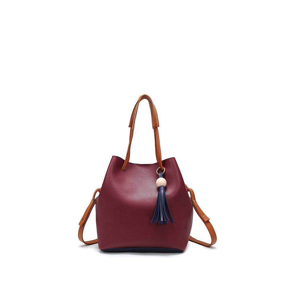 2Pcs Groovy Colorblock Soft Casual Bag