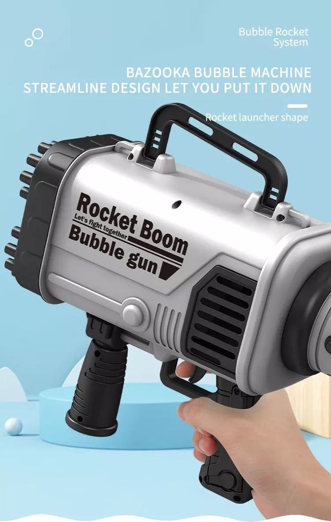 ROCKET LAUNCHER SHAPE BUBBLE MAKER