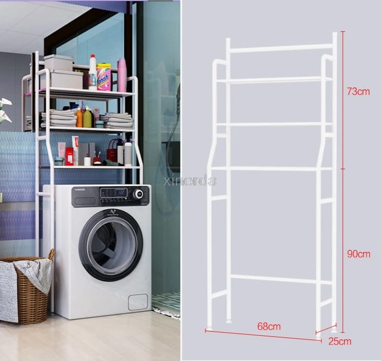 Multifunctional bathroom shelf rack