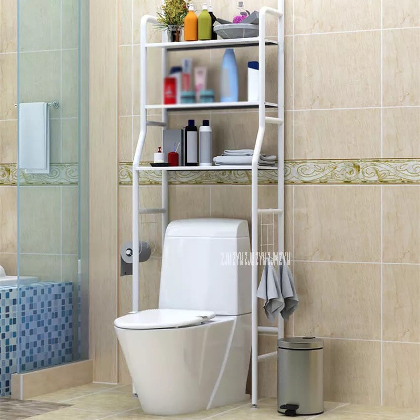 Multifunctional bathroom shelf rack