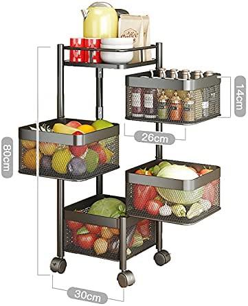 Thickened Metal Kitchen Vegetable Storage Basket