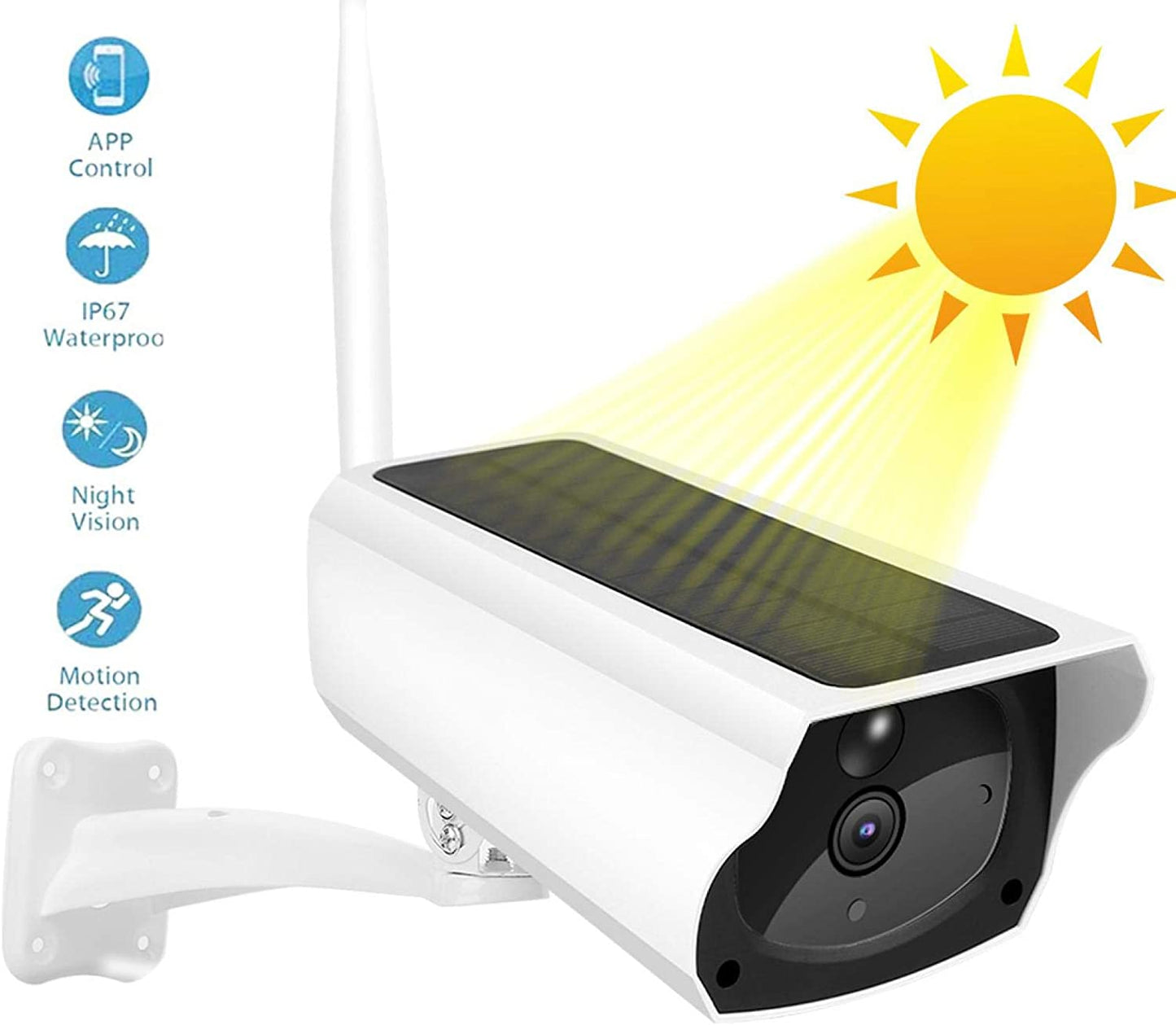 1080P Solar WIFI bullet camera