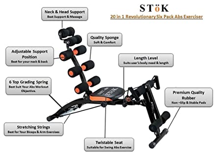 Multifunctional six pack exercise machine