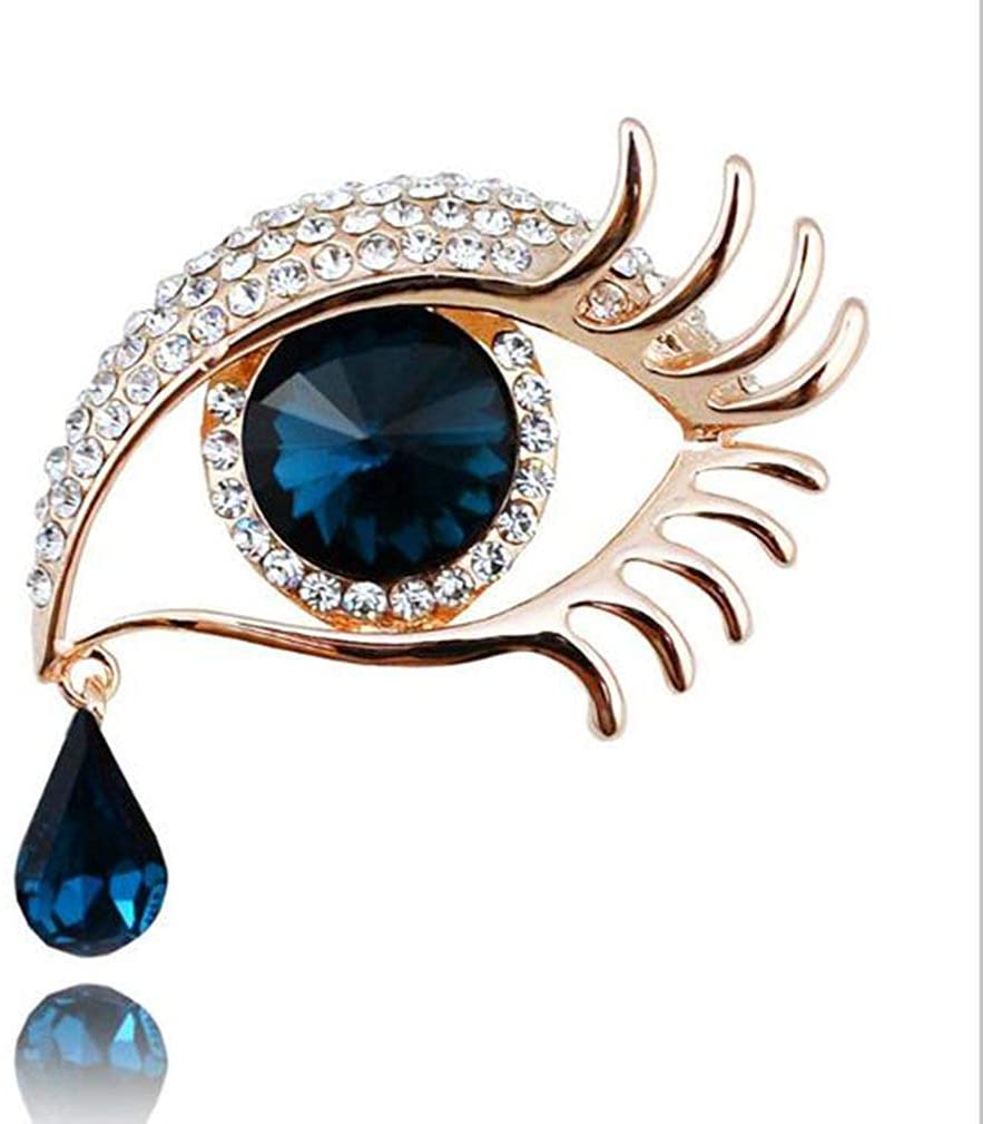 BIG EYE Rhinestone Brooch Pin