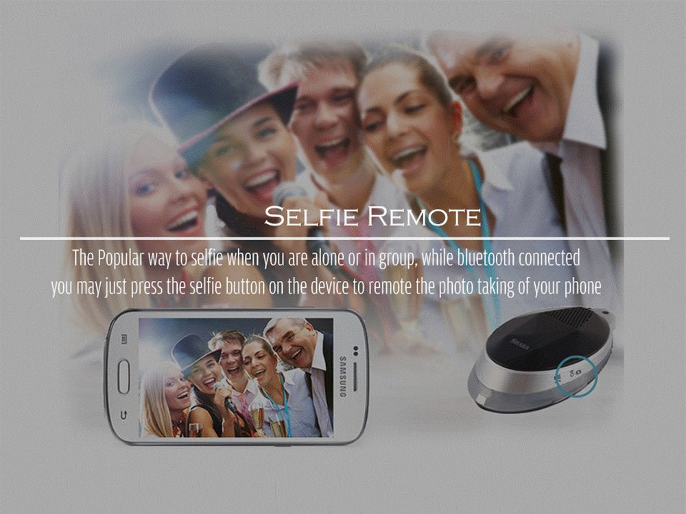 Smart Bluetooth Speaker with Selfie Remote control