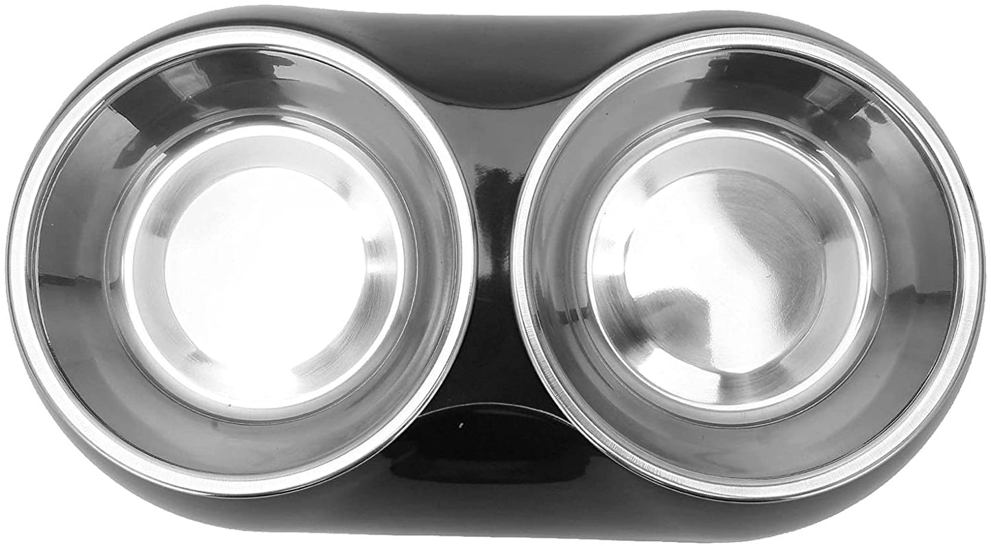 Double Bowl Feeding Dish for Dog & Cat