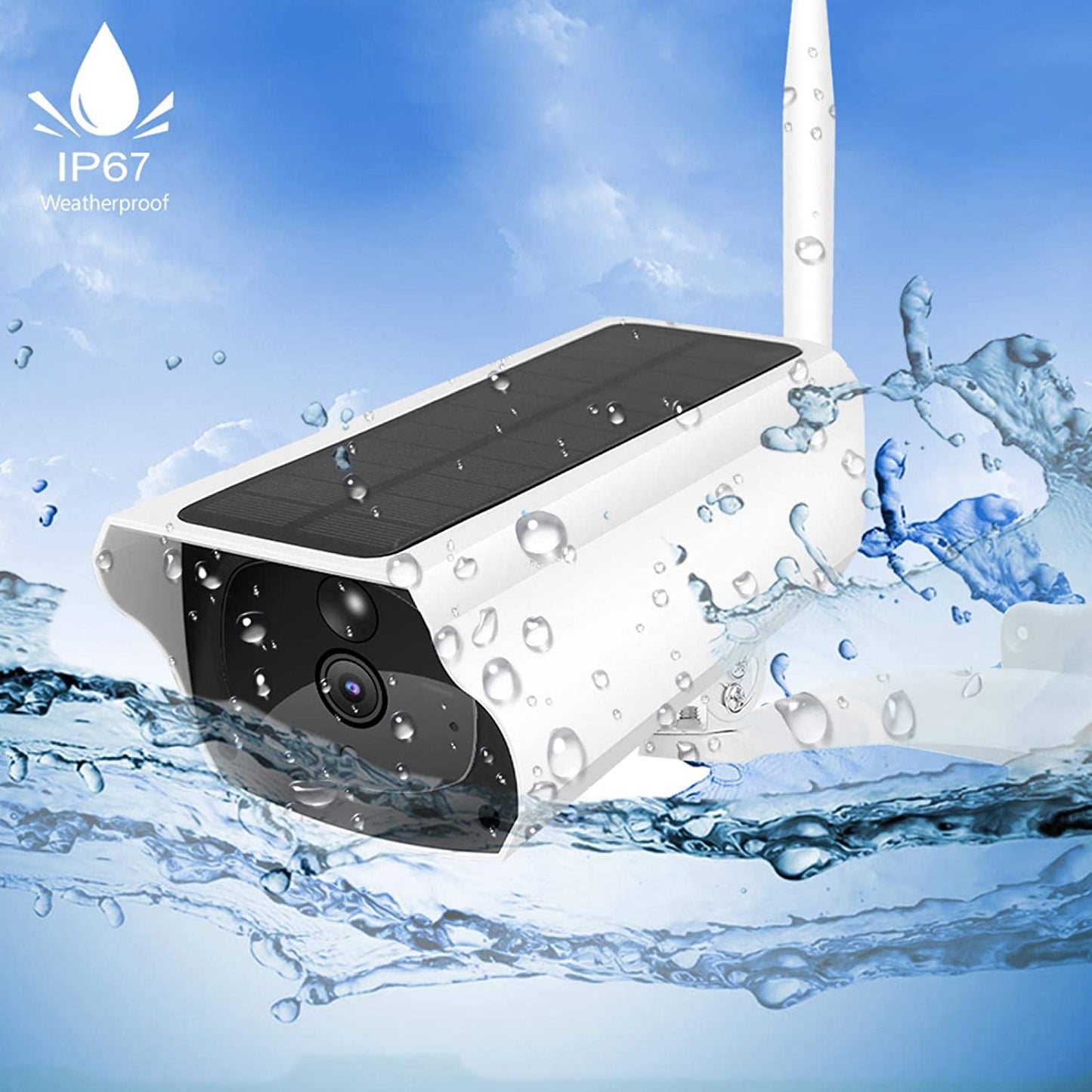 1080P Solar WIFI bullet camera