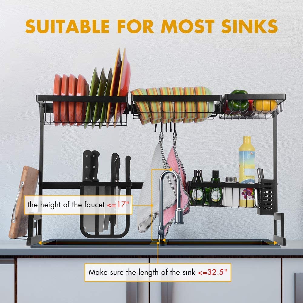 Stainless Steel shelf Drainer Organizer