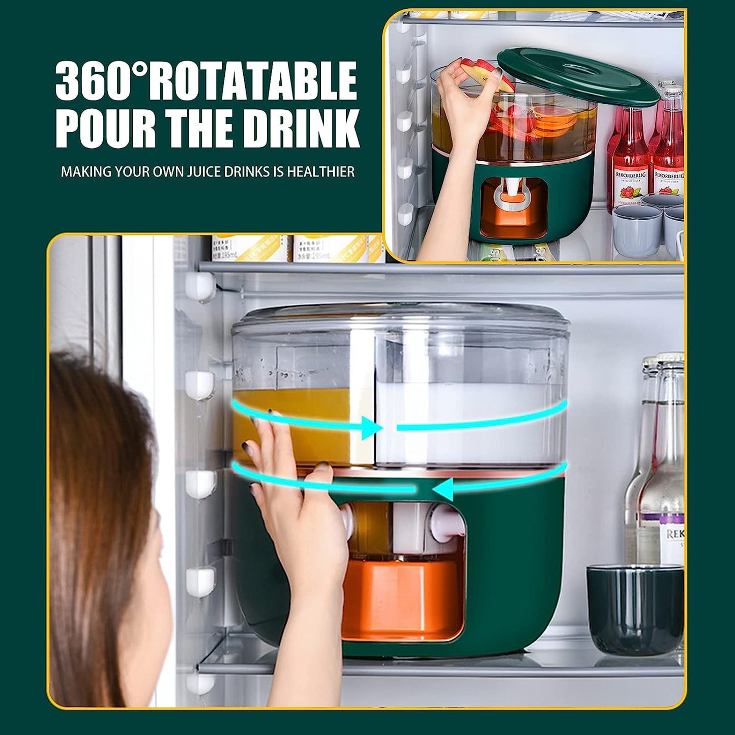 Rotating beverage dispenser