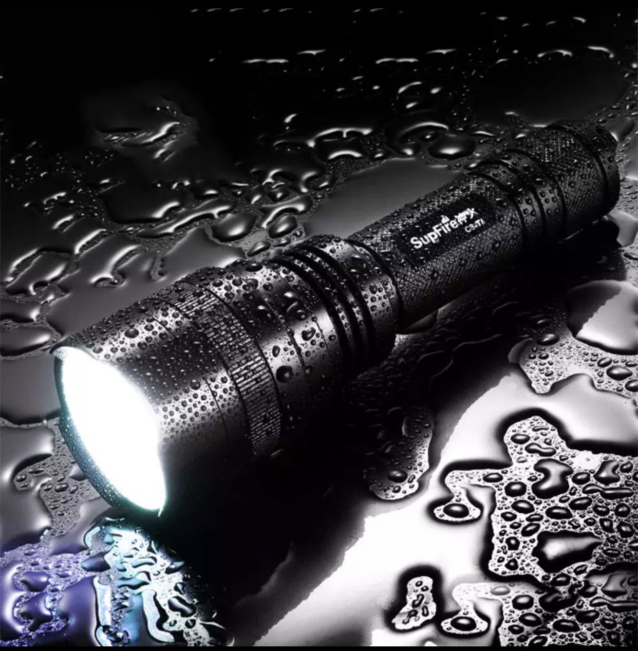 SUPFIRE Flashlight for Outdoor Camping Hiking Cycling