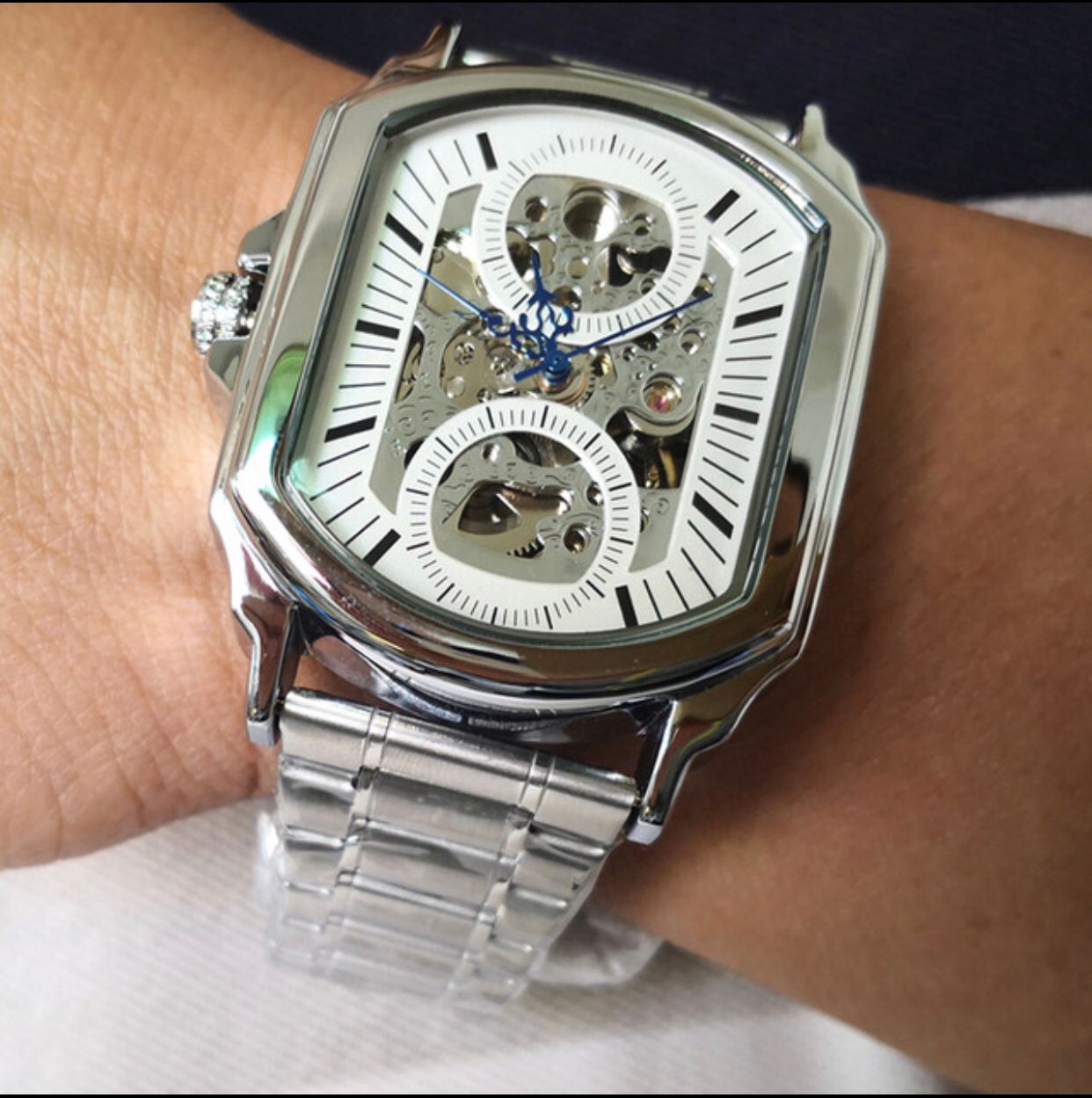 Hollow Square Automatic Mechanical Watch