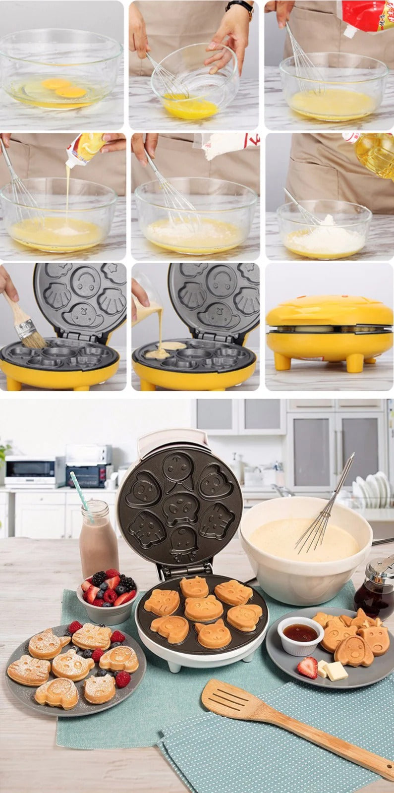 Cartoon shape hot cake maker