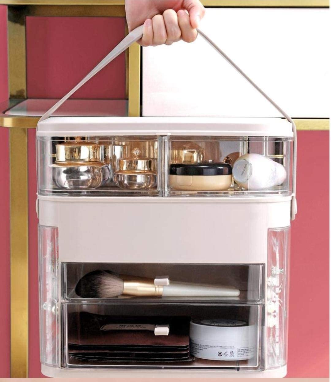 LED mirror & Cosmetic storage box