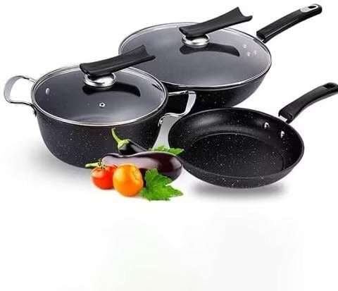 Kitchen Cookware Set (Black)