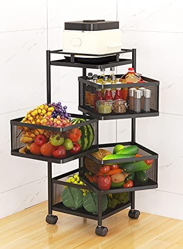 Thickened Metal Kitchen Vegetable Storage Basket