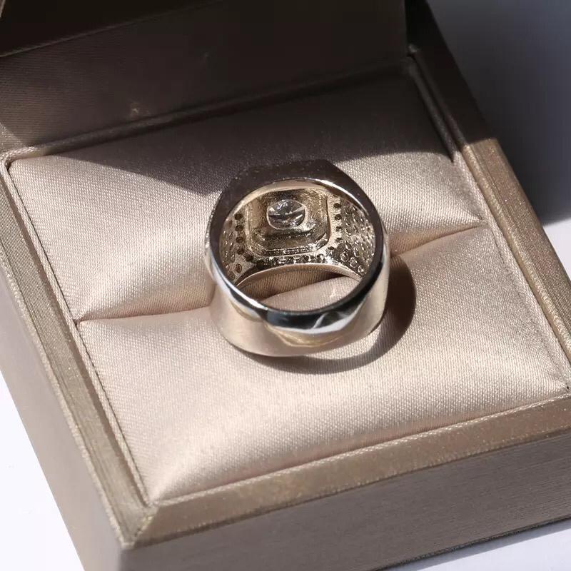 Cubic zirconia men's ring