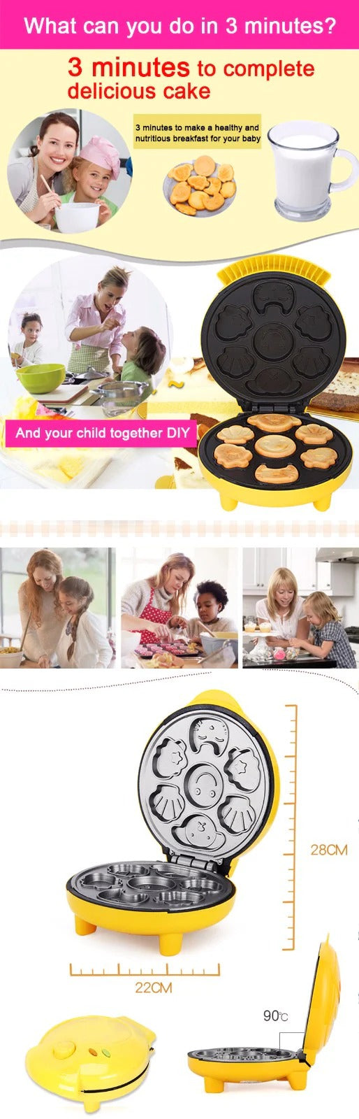 Cartoon shape hot cake maker