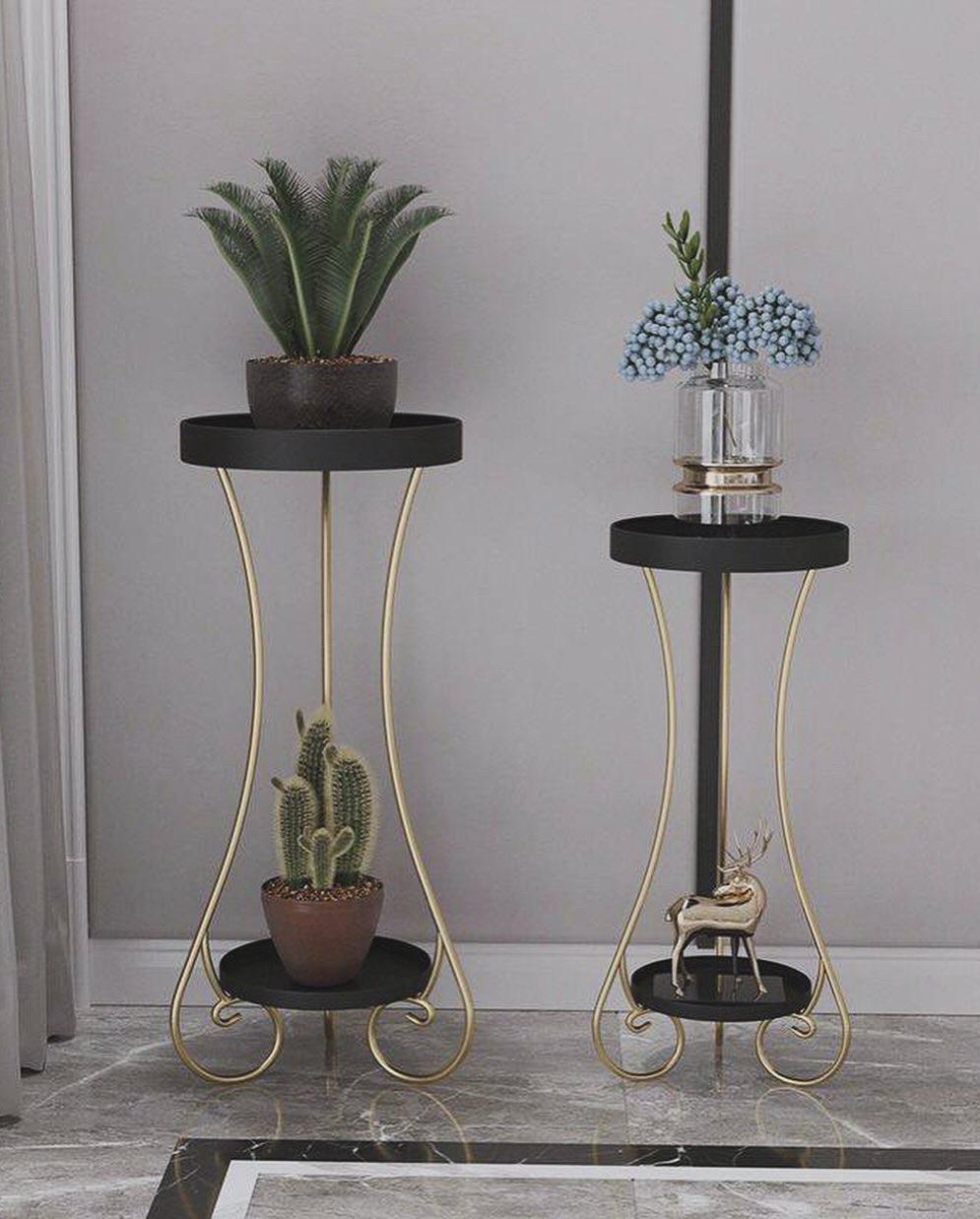 Iron Art Flower Pot Stand Decoration Display