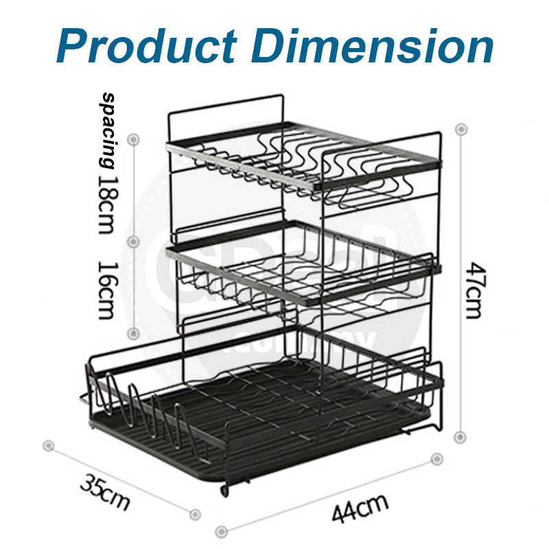 Multifunctional Storage Dish Rack