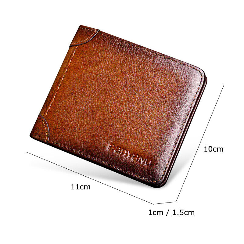 Men's RFID Genuine Leather Durable Vintage Wallet